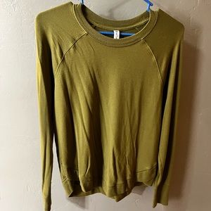 Green Athleta mindset sweatshirt